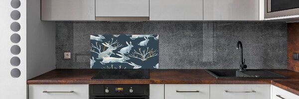 Dekorační panel sklo Králík zima pksh-121202554