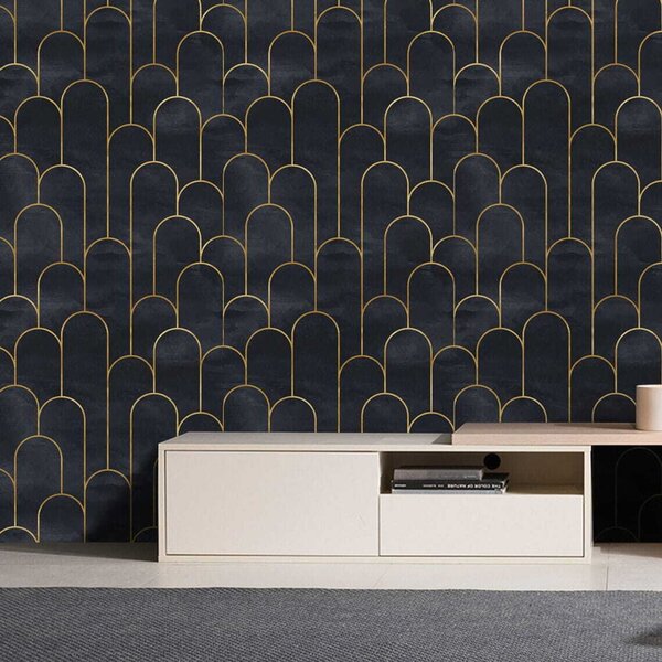 Fototapeta Elegantní oblouky v půlnočním odstínu, Designové fototapety na zeď, Populární fototapety, u53281 - Tapeko.co.cz
