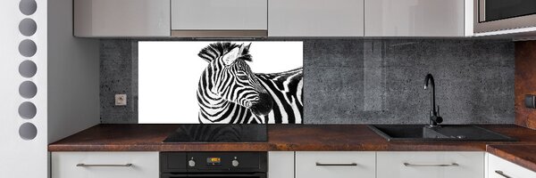 Panel do kuchyně Zebra ve sněhu pksh-121577688