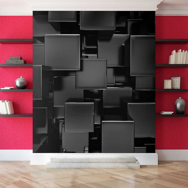 Fototapeta Skupina černých kostek, 3D fototapety, Populární fototapety, u53412 - Tapeko.co.cz