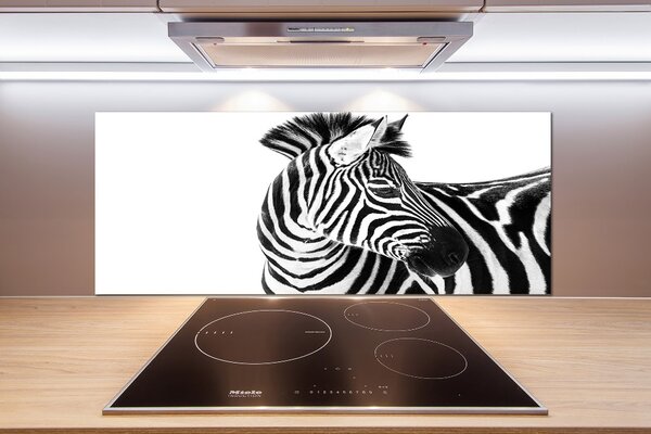 Panel do kuchyně Zebra ve sněhu pksh-121577688