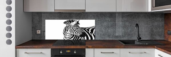 Panel do kuchyně Zebra ve sněhu pksh-121577688