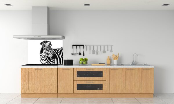 Panel do kuchyně Zebra ve sněhu pksh-121577688
