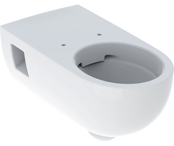 Geberit Selnova Comfort záchodová mísa závěsná bez splachovacího kruhu pro osoby se zdravotním postižením bílá lesk 500.693.01.7