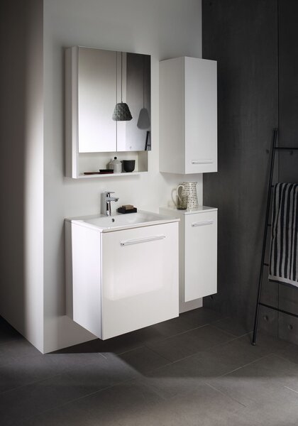 Geberit Selnova Square umyvadla se skříňkou 60 cm bílá 501.236.00.1