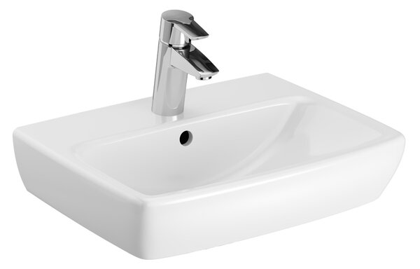 Geberit Selnova Square umyvadlo 45x35 cm obdélníkový klasický-na pult bílá lesk 500.322.01.7