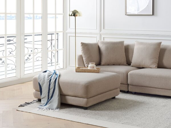 Taburet SIGTUNA Tkanina Béžová