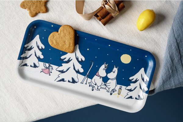 Muurla Podnos Moomin Starry Night 27x13cm, modrý