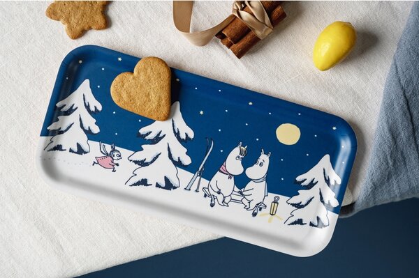 Muurla Podnos Moomin Starry Night 27x13cm, modrý