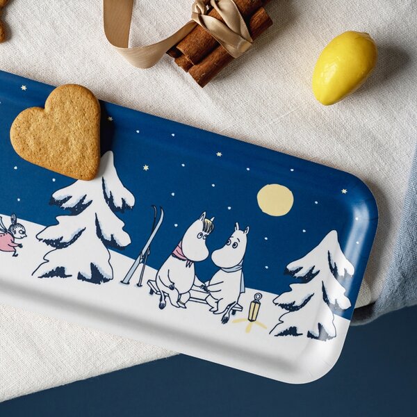 Muurla Podnos Moomin Starry Night 27x13cm, modrý