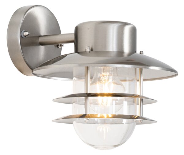 Průmyslová nástěnná lampa ocel IP44 - Shell