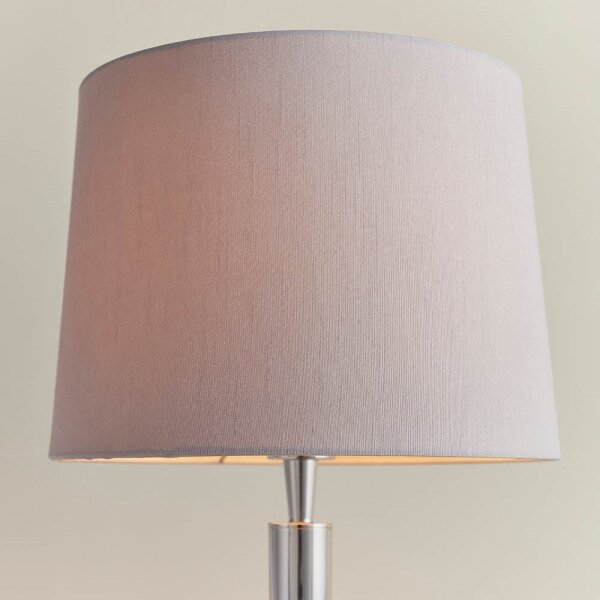 Endon 72175 - Stolní lampa s USB portem SYON 1xE14/40W/230V lesklý chrom/béžová