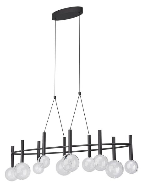 Redo Závěsné LED svítidlo BOLLA, 44W, š. 121 cm, CCT 2700-3000K Barva: Černá