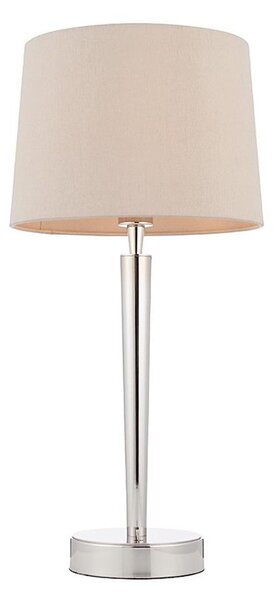 Endon 72175 - Stolní lampa s USB portem SYON 1xE14/40W/230V lesklý chrom/béžová