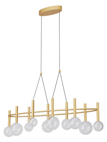 Redo Závěsné LED svítidlo BOLLA, 44W, š. 121 cm, CCT 2700-3000K Barva: Černá