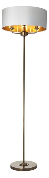 Endon 98935 - Stojací lampa HIGHCLERE 3xE14/40W/230V bílá/mosaz