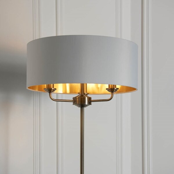 Endon 98935 - Stojací lampa HIGHCLERE 3xE14/40W/230V bílá/mosaz