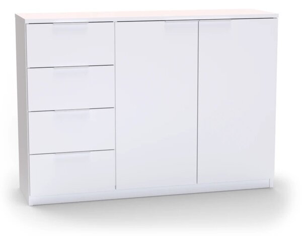 Komoda VARIO 5 Provedení: levé, Bílá, nerez úchytky