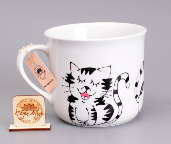 Porcelán hrnek 0,6 L - koťátko