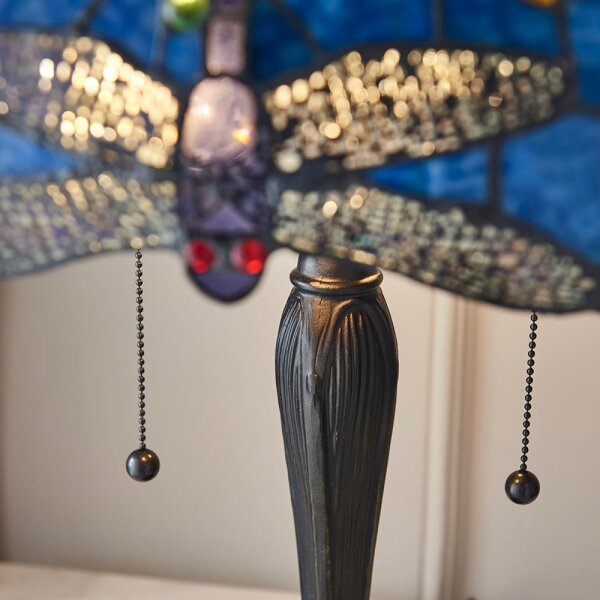 Endon 64089 - Stolní lampa Tiffany DRAGONFLY 2xE27/60W/230V pr. 41 cm
