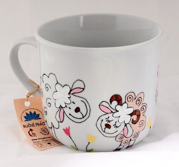 Porcelán hrnek 0,6 L -motiv- Ovečka