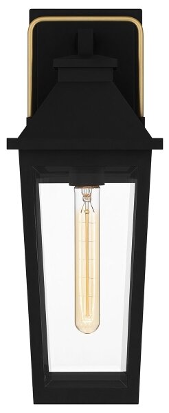 Quoizel QZ-BUCKLEY-M-MBK - Venk. nástěnné svítidlo BUCKLEY M 1xE27/40W/230V IP44