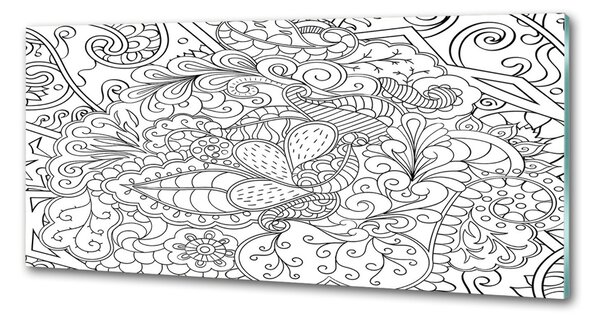 Skleněný panel do kuchynské linky Ornamenty pksh-122077054