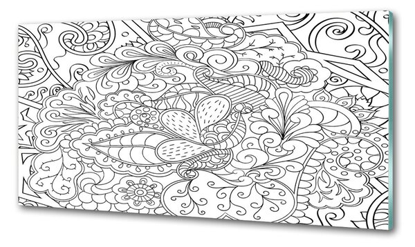 Skleněný panel do kuchynské linky Ornamenty pksh-122077054