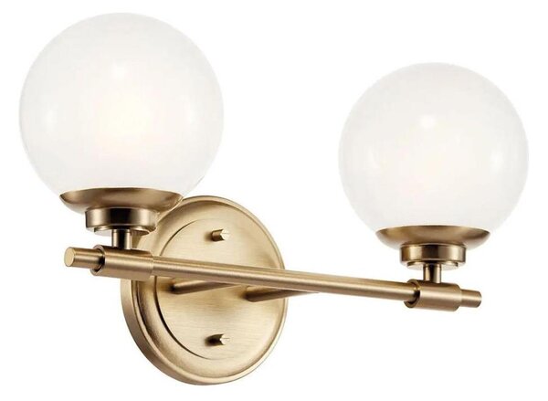 Kichler KL-BENNO2-CPZ - LED Koupel. svítidlo BENNO 2xG9/3W/230V IP44 mosaz