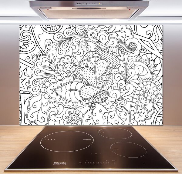 Skleněný panel do kuchynské linky Ornamenty pksh-122077054