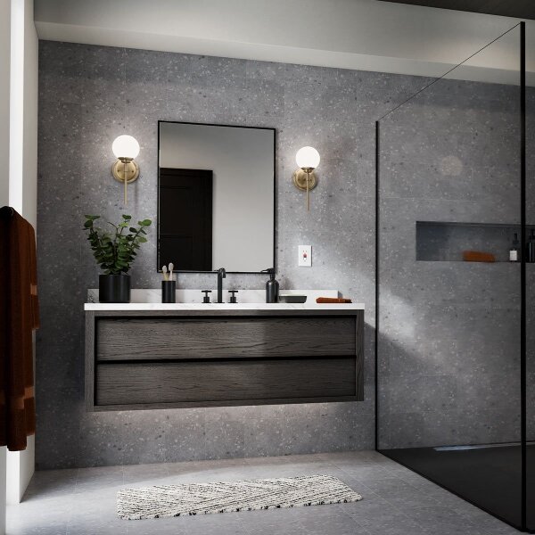 Kichler KL-BENNO1-CPZ - LED Koupelnové svítidlo BENNO 1xG9/3W/230V IP44 mosaz