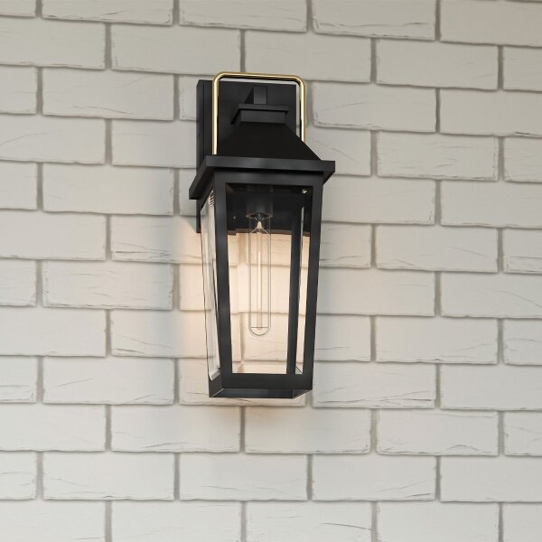 Quoizel QZ-BUCKLEY-M-MBK - Venk. nástěnné svítidlo BUCKLEY M 1xE27/40W/230V IP44