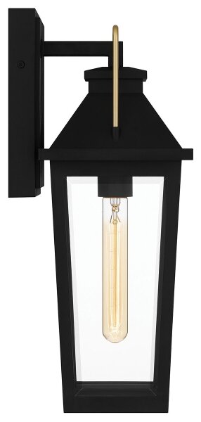 Quoizel QZ-BUCKLEY-M-MBK - Venk. nástěnné svítidlo BUCKLEY M 1xE27/40W/230V IP44