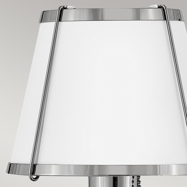 Hinkley HK-CLARKE1-PN-WH - Nástěnná lampa CLARKE 1xE27/40W/230V chrom/bílá
