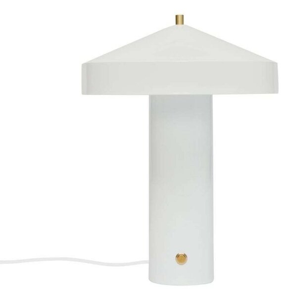 OYOY Living Design Stolní lampa Hatto, bílá, kov, E27, Bílá / opál, Obývací pokoj / jídelna, kov, Skandinávský