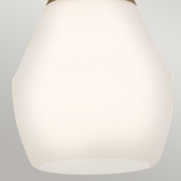 Kichler KL-DEELA-P-CPZ - Lustr na tyči DEELA 1xE27/60W/230V pr. 17,8 cm mosaz