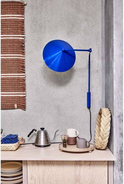OYOY Living Design nástěnné světlo Kasa, modré, kov, E27, Modrá, Obývací pokoj / jídelna, kov, Skandinávský