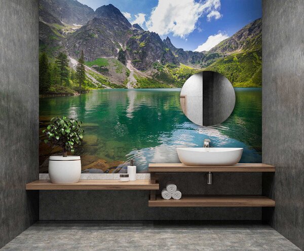Fototapeta Jezero obklopené horami, Přírodní fototapety, Populární fototapety, u54486 - Tapeko.co.cz