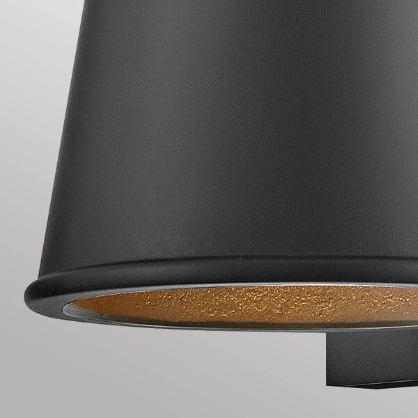 Hinkley HK-HANS-S-BLK -LED Venkovní nástěnné svítidlo HANS 1xGU10/8W/230V IP44