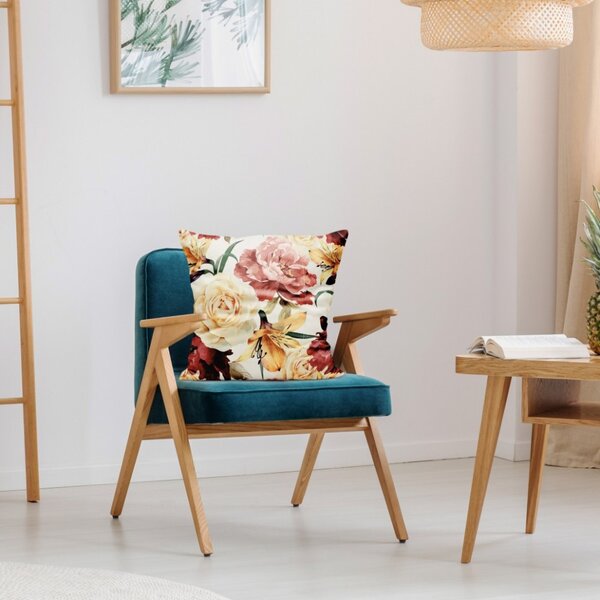 Povlak na polštář MIGD162 květ růže Barva Vícebarevná Rozměry 40x40 cm
