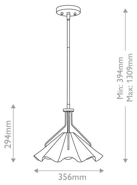 Quoizel QZ-MEJIA-1P-S-AB - Lustr na tyči MEJIA 1xE27/60W/230V pr. 35,6 cm mosaz