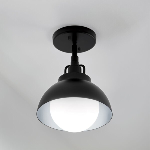 Kichler KL-NIVA-1W-1P-BK - Nástěnná lampa NIVA 1xE27/40W/230V černá