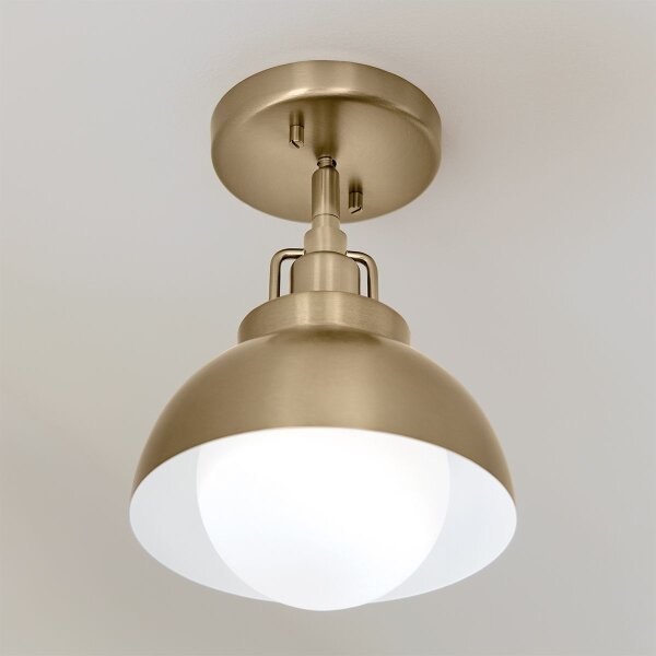 Kichler KL-NIVA-1W-1P-CPZ - Nástěnná lampa NIVA 1xE27/40W/230V mosaz