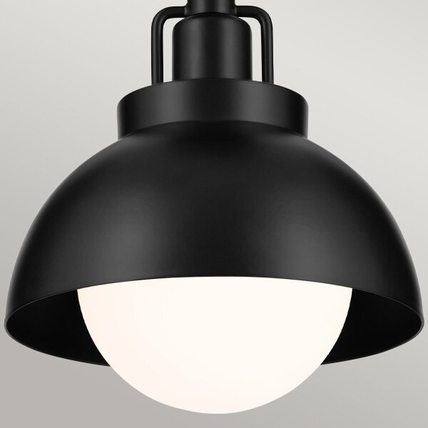 Kichler KL-NIVA-1W-1P-BK - Nástěnná lampa NIVA 1xE27/40W/230V černá