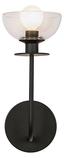 Alora Mood ALM-SYLVIA-1WB-BK-CL - Nástěnná lampa SYLVIA 1xE14/40W/230V černá