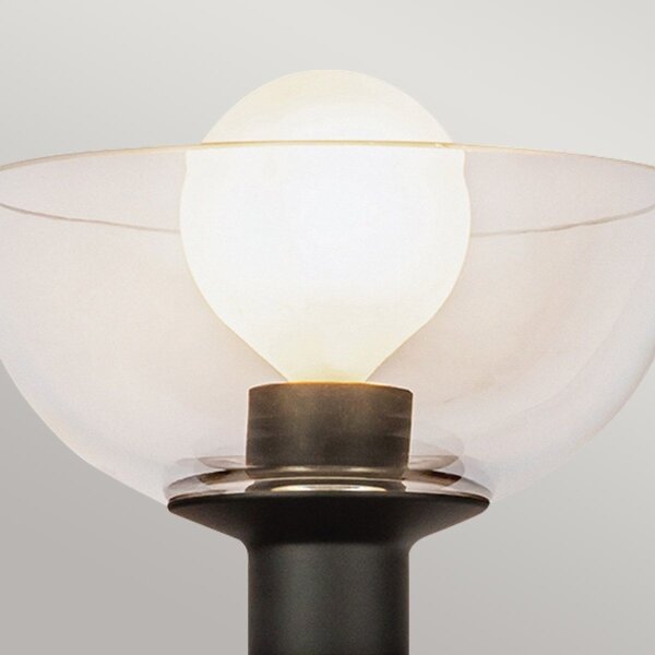 Alora Mood ALM-SYLVIA-1WB-BK-CL - Nástěnná lampa SYLVIA 1xE14/40W/230V černá