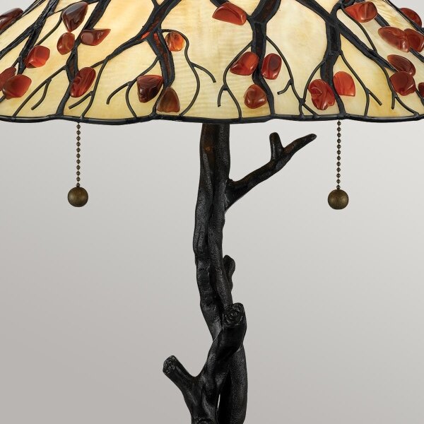 Quoizel QZ-WHISPERING-TL-VB - Stolní lampa Tiffany WHISPERING 2xE27/60W/230V