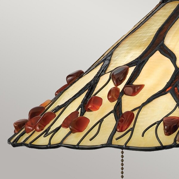 Quoizel QZ-WHISPERING-TL-VB - Stolní lampa Tiffany WHISPERING 2xE27/60W/230V