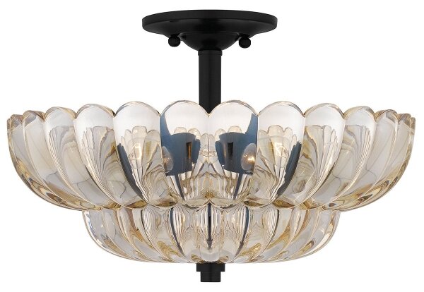 Quoizel QZ-WHITECAP-SF-M - Stropní svítidlo WHITECAP 4xE14/40W/230V pr. 39,5 cm