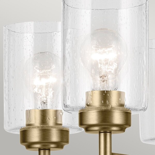 Kichler KL-WINSLOW5-NBR - Lustr na řetězu WINSLOW 5xE27/60W/230V mosaz